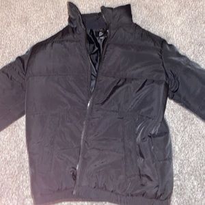 Black Cropped Puffer